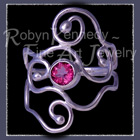Sterling Silver and Pure Pink Topaz 'Eye Candy IV' Ring Image