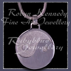 Sterling Silver and Sterlium Silver 'Yin ~ Yang' Pendant Image