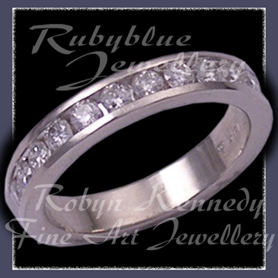14 Karat White Gold and Diamonds 'Emily's' Eternity Ring Image