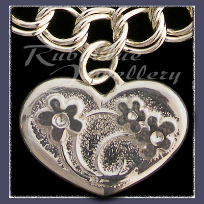 Sterling Silver 'Heart' Charm Image 