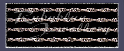 Sterling Silver 'Sparkle' Singapore Link Chain Image