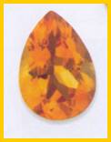 Pear Cut Orange Citrine Image
