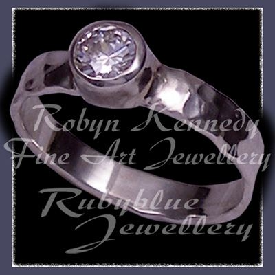 Sterlium Sterling Silver and Cubic Zirconia 'Glitterz' Ring Image