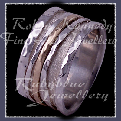 10 Karat Yellow Gold and Argentium Silver 'Muskoka' Ring Image